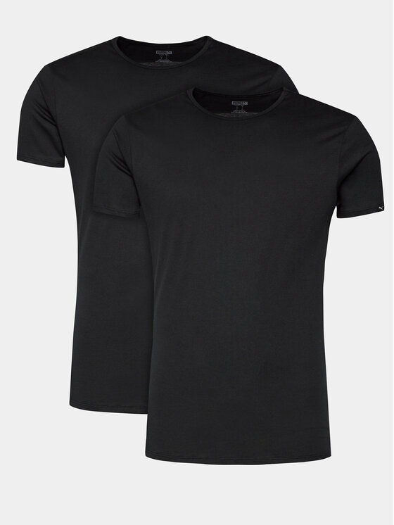 Férfi 2 póló készlet Puma, Méret: XL, Fekete, Basic 935016