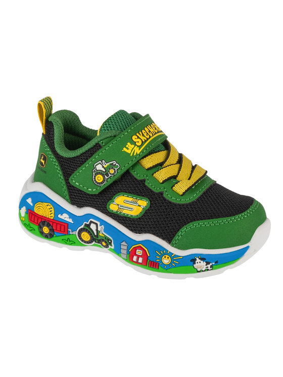 Skechers Skechers Sneakersy Skechers Play Scene - Barn-Squad Buddies Zielony
