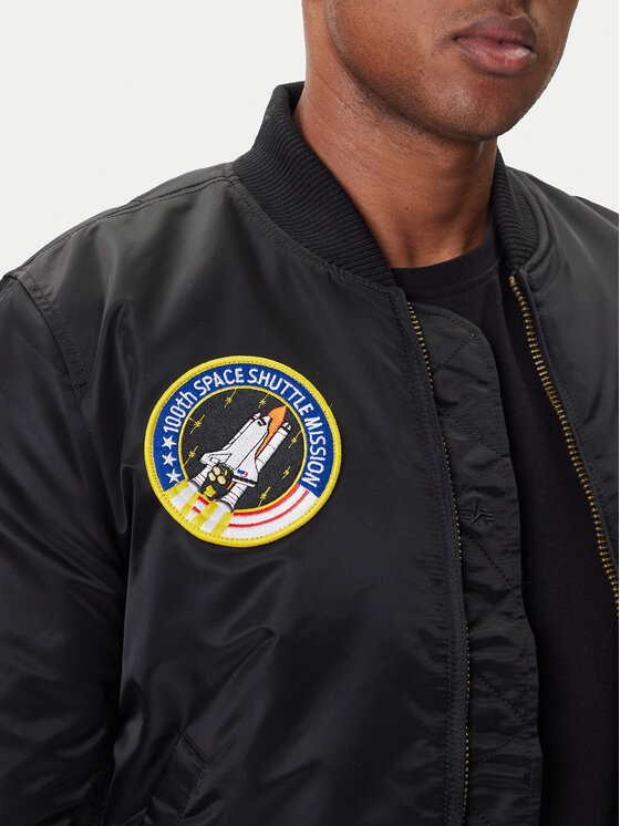 Alpha Industries Alpha Industries Bundy bomber Nasa 166107 Čierna Regular Fit