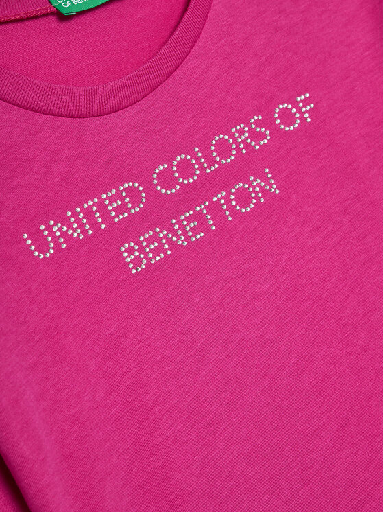 United Colors Of Benetton United Colors Of Benetton Тишърт 3I1XC10JS Розов Regular Fit