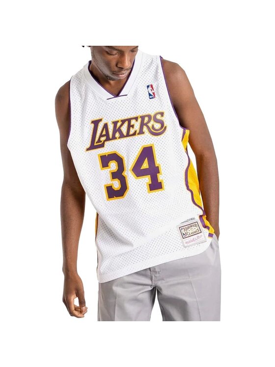 Mitchell & Ness Mitchell & Ness Tank top ALTERNATE JERSEY LAKERS 2002 SHAQUILLE O`NEAL Bílá Regular Fit