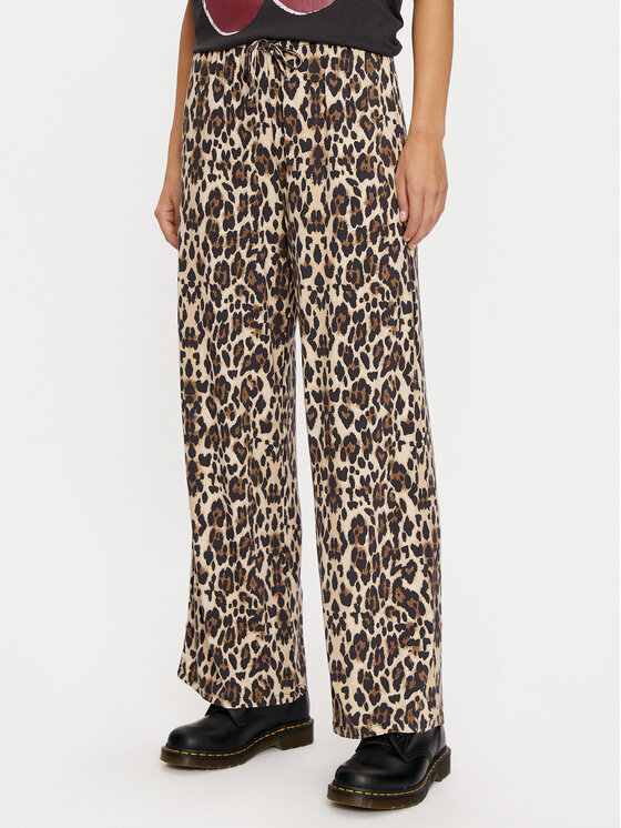Gina Tricot Gina Tricot Штани з тканини 22759 Коричневий Regular Fit