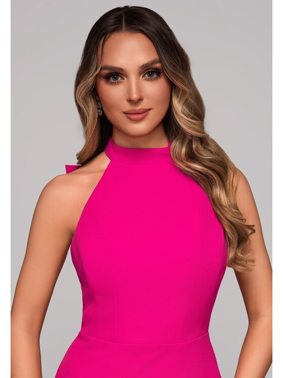 Ombre Ombre Sukienka wieczorowa LA-OM-DLR101 Różowy Regular Fit