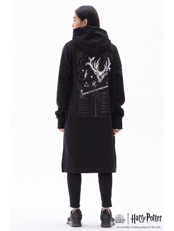 NAOKO NAOKO Mikina Expecto Patronum Černá Regular Fit