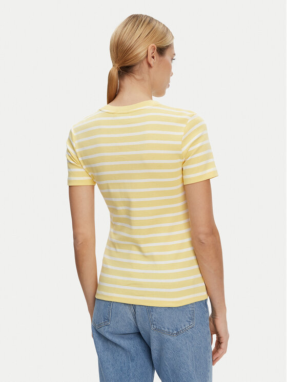 Tommy Hilfiger Tommy Hilfiger Tričko New Cody WW0WW40587 Žltá Slim Fit
