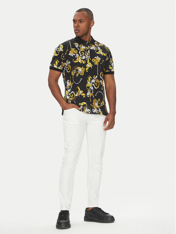 Versace Jeans Couture Versace Jeans Couture Polo 78GAG6S0 Crna Regular Fit