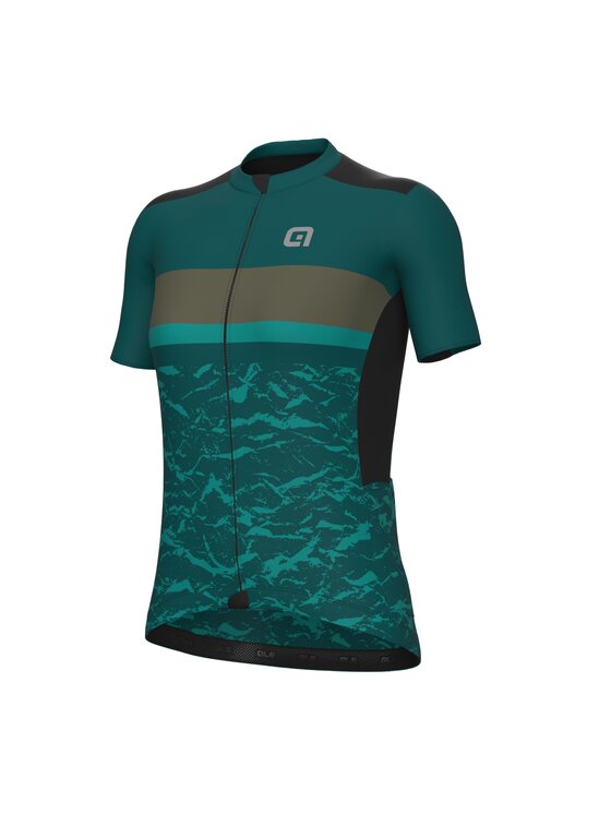 Alé Cycling Alé Cycling Koszulka rowerowa Road Gravel Earth Zielony Fitted Fit