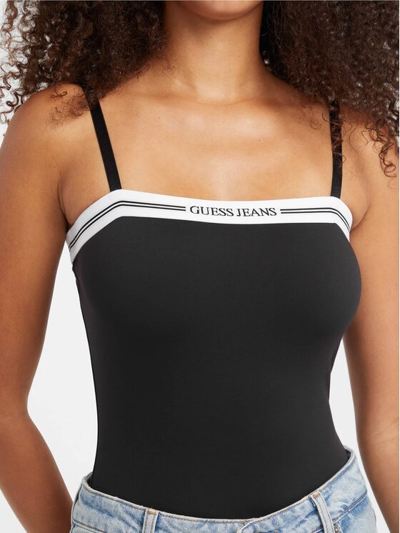 Guess Jeans Guess Jeans Top 178651 Črna Classic Fit