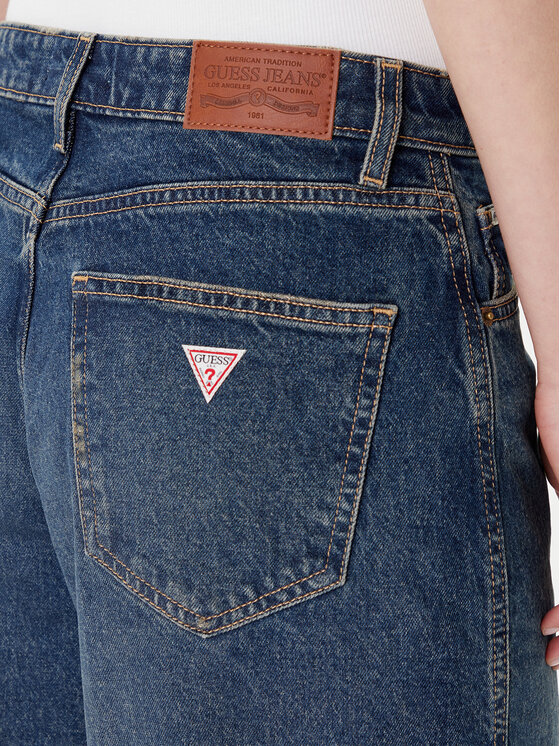 Guess Jeans Guess Jeans Džinsai W5BA2X D5M4E Tamsiai mėlyna Regular Fit