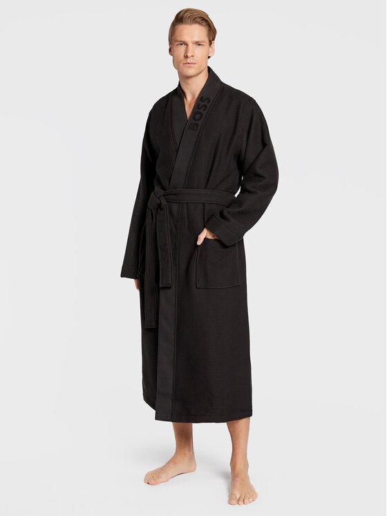 Accappatoio Waffle Kimono 50469787 Nero