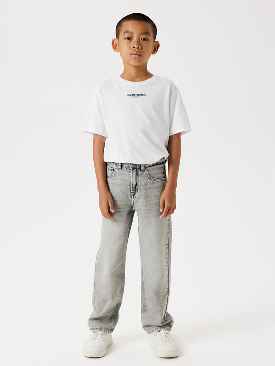 NAME IT NAME IT Jeans hlače Ryan 13224456 Siva Straight Fit