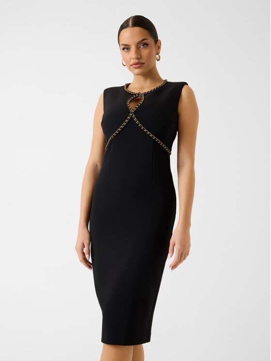 Marciano Guess Marciano Guess Коктейлна рокля 6RGK18 9373Z Черен Regular Fit