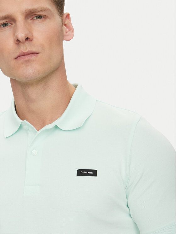 Calvin Klein Calvin Klein Polo K10K111196 Zelena Slim Fit