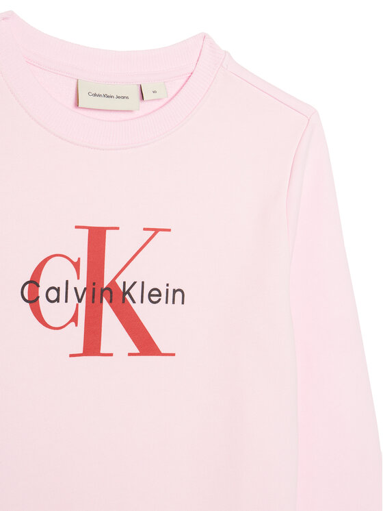 Calvin Klein Jeans Calvin Klein Jeans Bluza Monogram IU0IU00714 Różowy Regular Fit