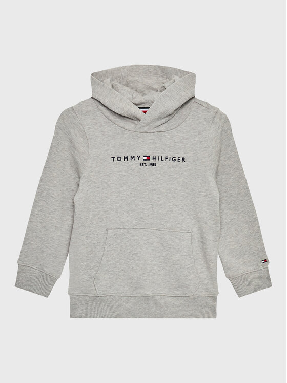 Tommy Hilfiger Džemperis ar kapuci Essential KS0KS00213P01 M Pelēks Regular Fit