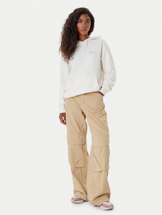 Jack Wolfskin Jack Wolfskin Bluza Essential A63848 Écru Regular Fit