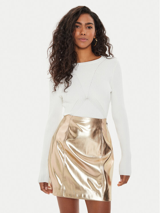 Guess Guess Πουλόβερ Destiny W4YR17 Z37K0 Λευκό Pullover Fit