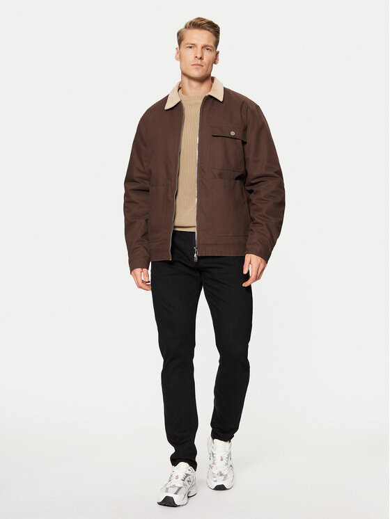 Solid Solid Μπουφάν μεταβατικό 21107829 Καφέ Regular Fit