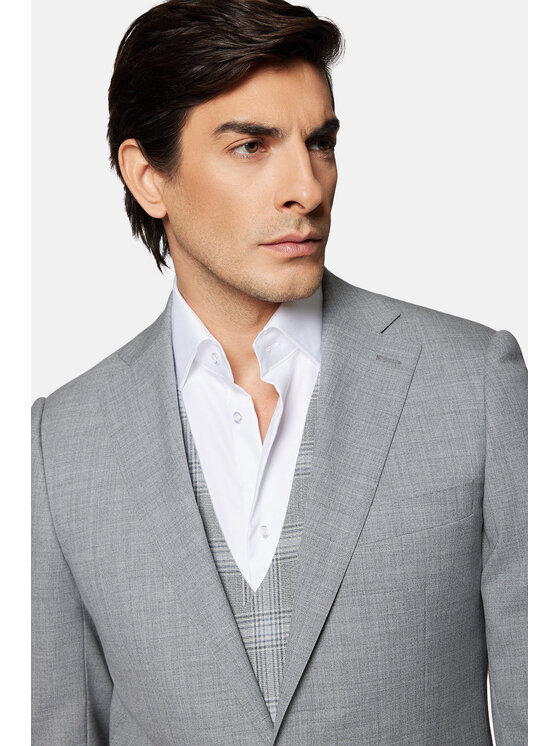 Lancerto Lancerto Garnitur Torreon GA073124000015 Szary Slim Fit