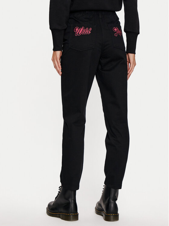 Aeronautica Militare Aeronautica Militare Pantaloni din material 242PA1623DCT3406 Negru Regular Fit