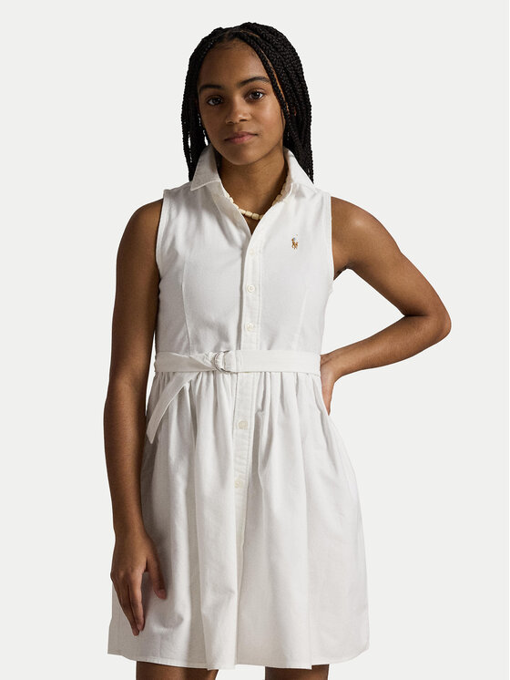 Polo Ralph Lauren Rochie tip cămașă 313934188001 Alb Regular Fit