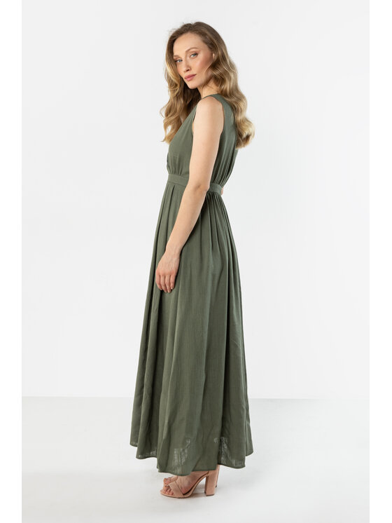 Awama Awama Sukienka letnia A771 Khaki