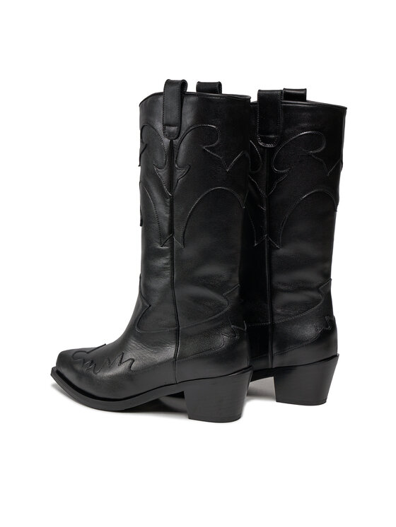 Bronx Bronx Kovboju apavi Western 47515-A Melns