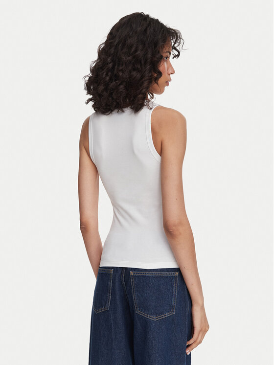 HUGO HUGO Top Damatank 50572293 Alb Extra Slim Fit