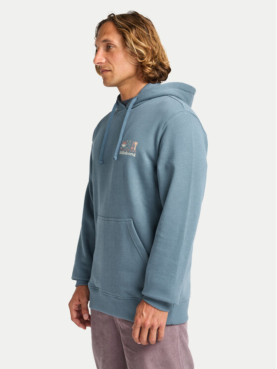 Billabong Billabong Džemperis ar kapuci Foundation Po EBYSF00175 Zils Regular Fit