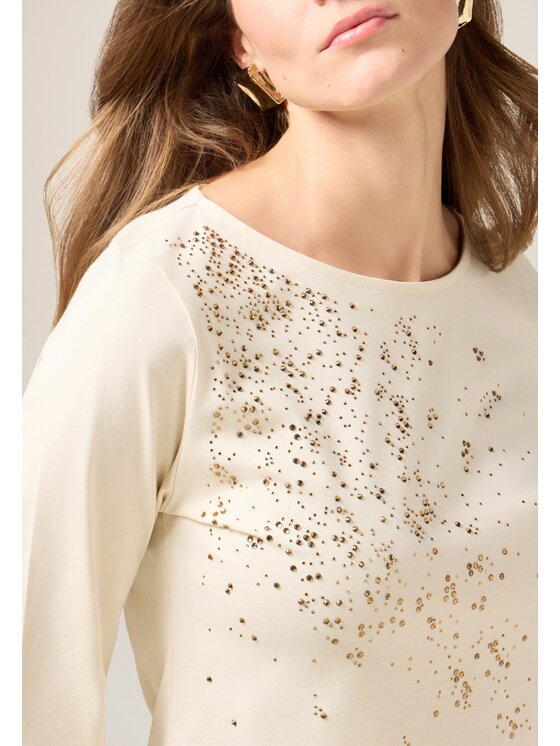 Oltre Oltre T-shirt G056J004605N011 Bianco Regular Fit