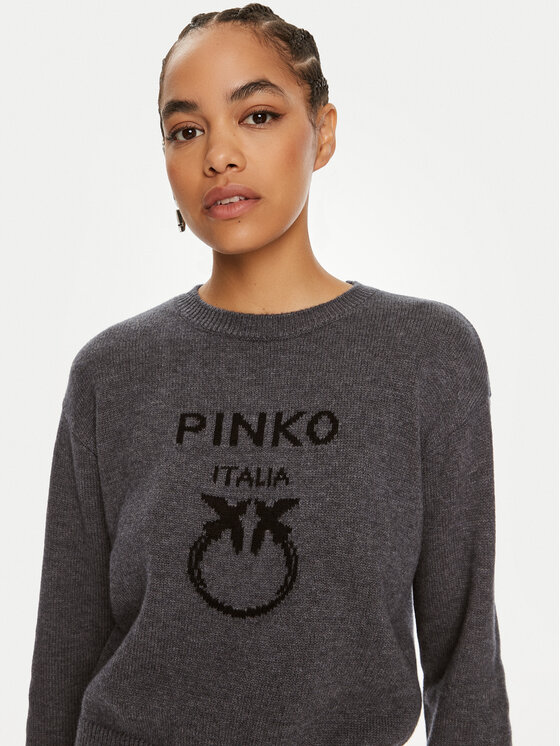 PINKO Pinko Megztinis Burgos 100414 Y7Z4 Pilka Regular Fit