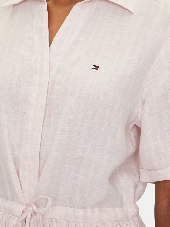 Tommy Hilfiger Tommy Hilfiger Marškinių tipo suknelė Ess WW0WW44672 Rožinė Regular Fit
