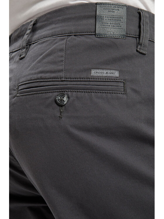 Cross Jeans Cross Jeans Chinosy F 194-284 Szary Tapered Leg