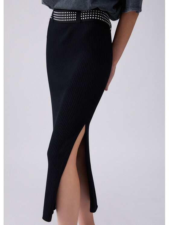 Liu Jo Liu Jo Spódnica maxi WA6418MS55N22222 Czarny Regular Fit