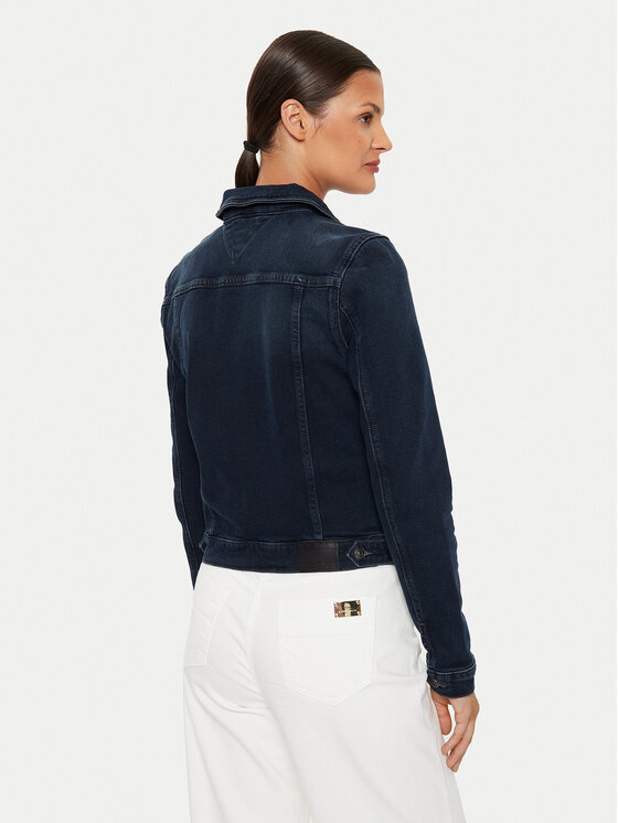 Tommy Jeans Tommy Jeans Jeans jakna Vivianne DW0DW18554 Mornarsko modra Slim Fit