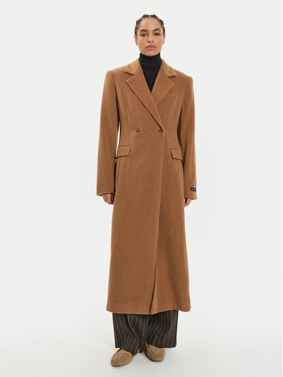 Herskind Herskind Palton de lână Ultra 5379816 Maro Regular Fit