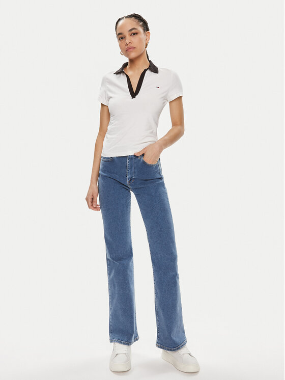 Tommy Jeans Tommy Jeans Blugi Sylvia DW0DW17631 Albastru Flare Fit