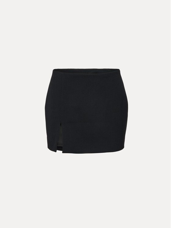 La Mania La Mania Spódnica mini LORNA Czarny Basic Fit