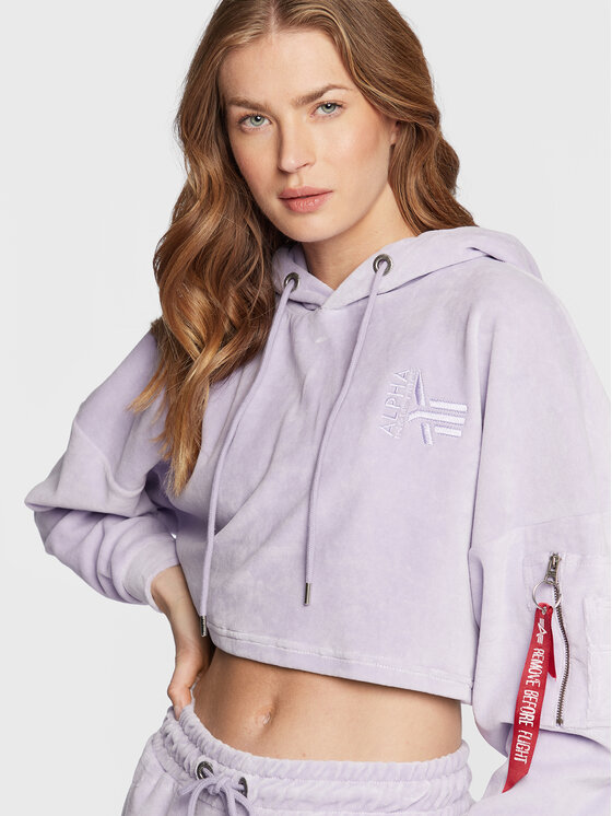 Alpha Industries Alpha Industries Majica dugih rukava 108041 Ljubičasta Oversize