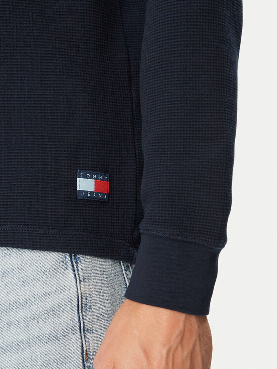 Tommy Jeans Tommy Jeans Longsleeve DM0DM23549 Granatowy Regular Fit
