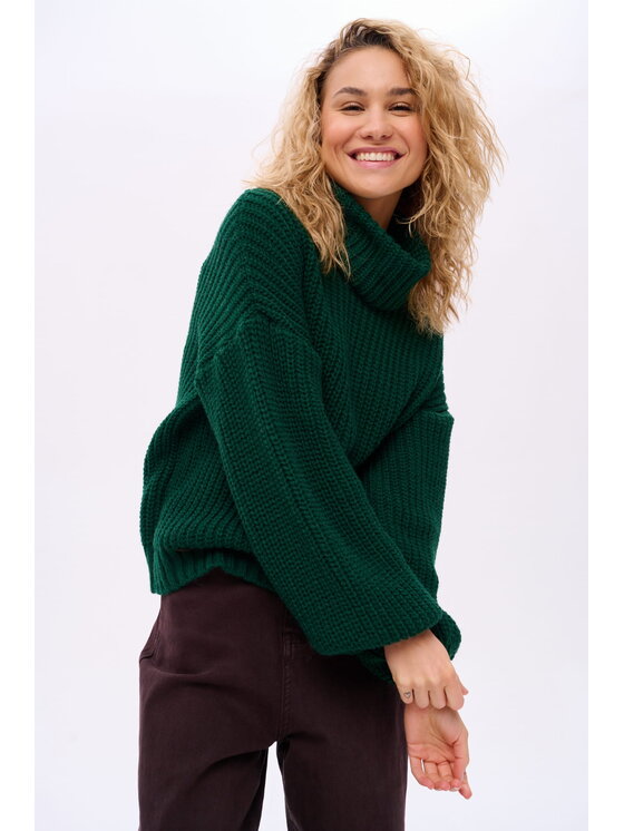 Sweter blue shadow, Rozmiar OS, Zielony, Toskan