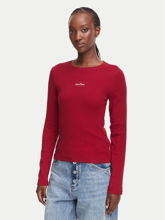 Guess Jeans Guess Jeans Palaidinė W6YP14 K3821 Vyšninė Slim Fit