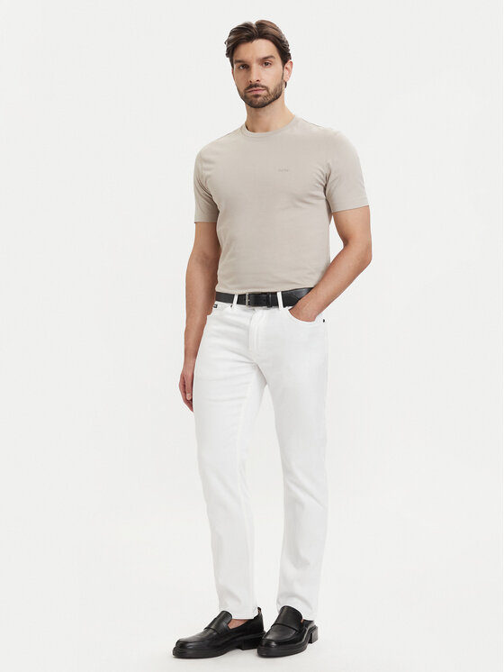 BOSS BOSS Футболка Thompson 01 50468347 Світло-бежевий Regular Fit