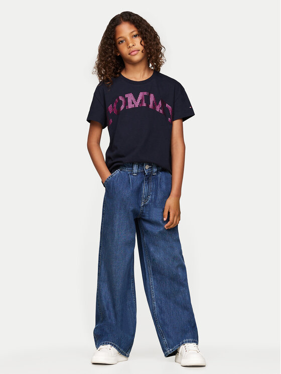 Tommy Hilfiger Tommy Hilfiger Marškinėliai KG0KG08357 M Tamsiai mėlyna Regular Fit