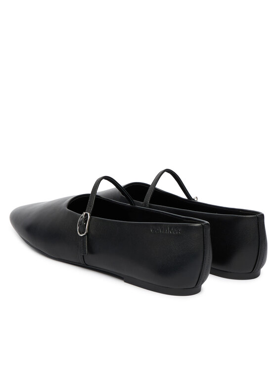 Calvin Klein Calvin Klein Μπαλαρίνες Oblique Ballerina Mj Lth Hdw HW0HW02847 Μαύρο