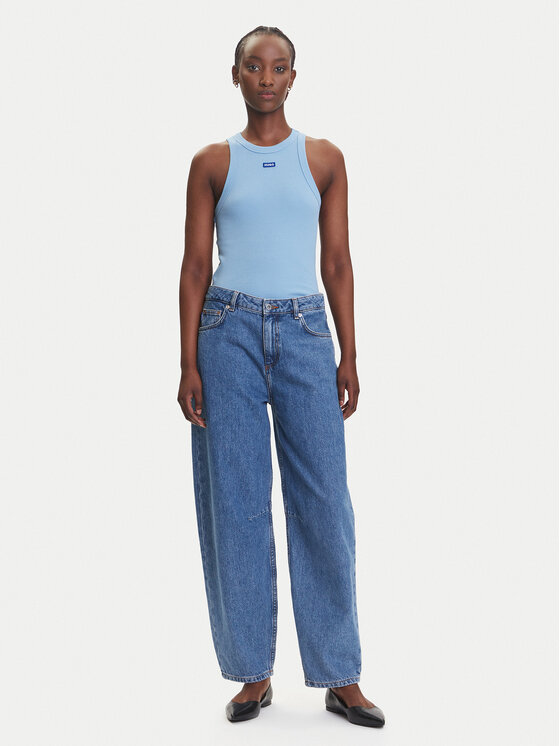 HUGO HUGO Felső Easy 50508857 Kék Slim Fit