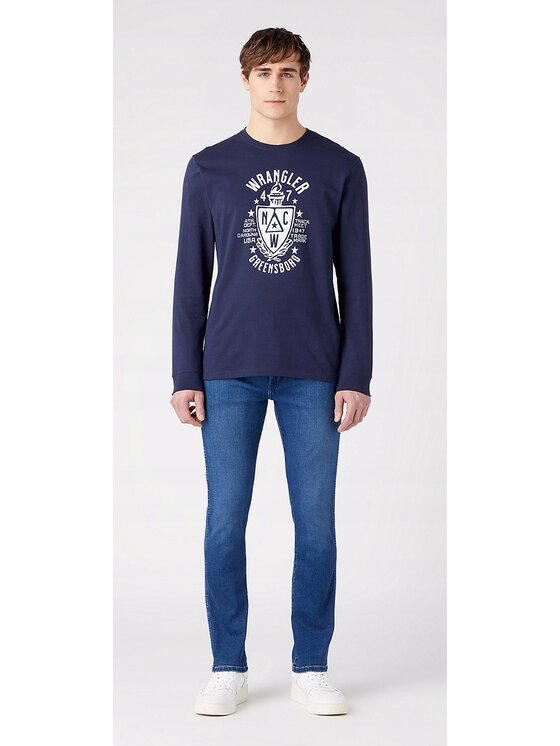Wrangler Wrangler Jeansy Larston Niebieski Slim Fit