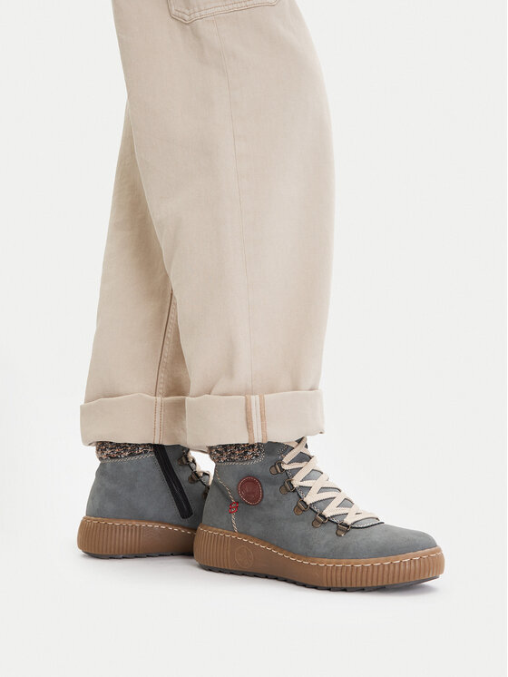 Rieker Rieker Schnürschuhe Z6648-14 Blau