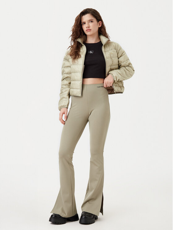Calvin Klein Jeans Calvin Klein Jeans Leggings Milano J20J225089 Zelena Slim Fit