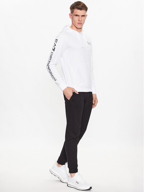 EA7 Emporio Armani EA7 Emporio Armani Bluza 8NPM18 PJ05Z 1101 Biały Regular Fit